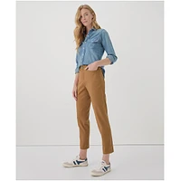 Pact Women's Organic Cotton Stretch Twill Denim Slim Pant