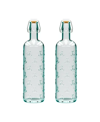 Amici Home Anchor Glass Bottle - Set of 2