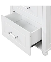 Slickblue Space-Saving Bathroom Storage Cabinet with Shelves Ideal for Small Spaces and Organizing