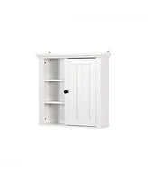 Slickblue Bathroom Wooden Wall Cabinet with a Door