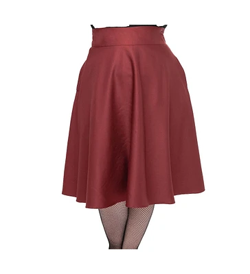 Unique Vintage Plus Retro Style High Waist Vivien Swing Skirt