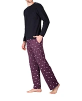 Sleephero Men's Knit Long Sleeve Pajama Set