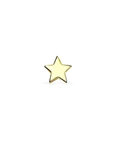 Bling Jewelry 14K Gold Celestial Cartilage Ear Lobe Piercing Solid Tiny Star Stud Earring 1pcs