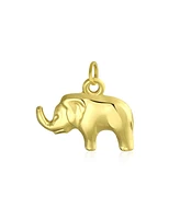 Bling Jewelry 14K Yellow Real Gold Good Luck Elephant Pendant For Women FNo Chain