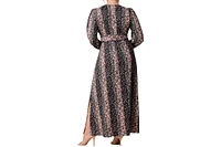 Kiyonna Plus Kelsey Long Sleeve Maxi Dress