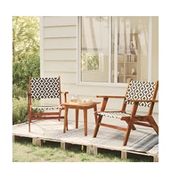 vidaXL 3 Piece Bistro Set Solid Acacia Wood