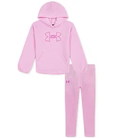 Under Armour Toddler & Little Girls 2-Pc. Fleece Hoodie Velour Joggers Set