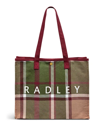 Radley London Autumn Check Open Top Large Tote