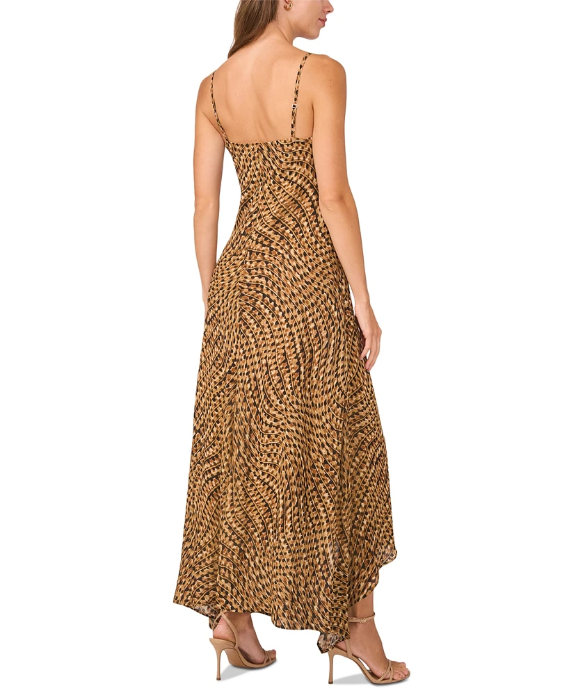 Parker Women's The Sage Printed Asymmetrical-Hem Midi Dress