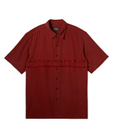 Quiksilver Waterman Men's Tahiti Palms Short Sleeve Shirt