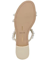 Dolce Vita Women's Tinker Pearl Low Embellished Dress Sandals