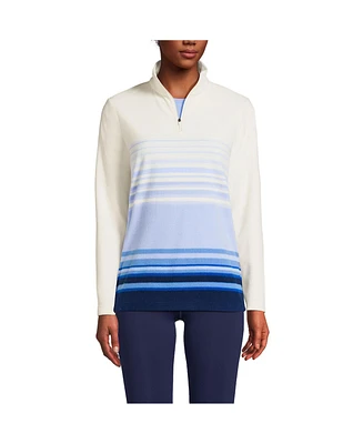 Lands' End Women's Anyweather Fleece Quarter Zip Pullover