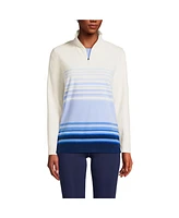 Lands' End Women's Anyweather Fleece Quarter Zip Pullover