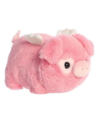 Aurora Medium Faye Flying Pig Spudsters Adorable Plush Toy Pink 10"