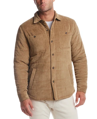 Weatherproof Vintage Men's Corduroy Button-Front Quilted Jacket