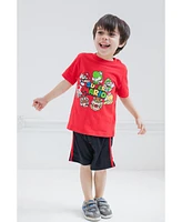 Nintendo Toddler Boys Super Mario T-Shirt and Bike Shorts Mesh Outfit Set