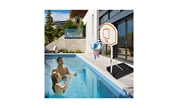 Slickblue Portable Poolside Basketball Hoop with Height Adjustable System for Swimming Pools