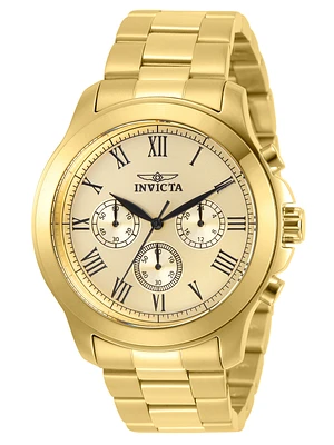 Invicta Men's Specialty Quartz Chronograph Gold Dial Watch