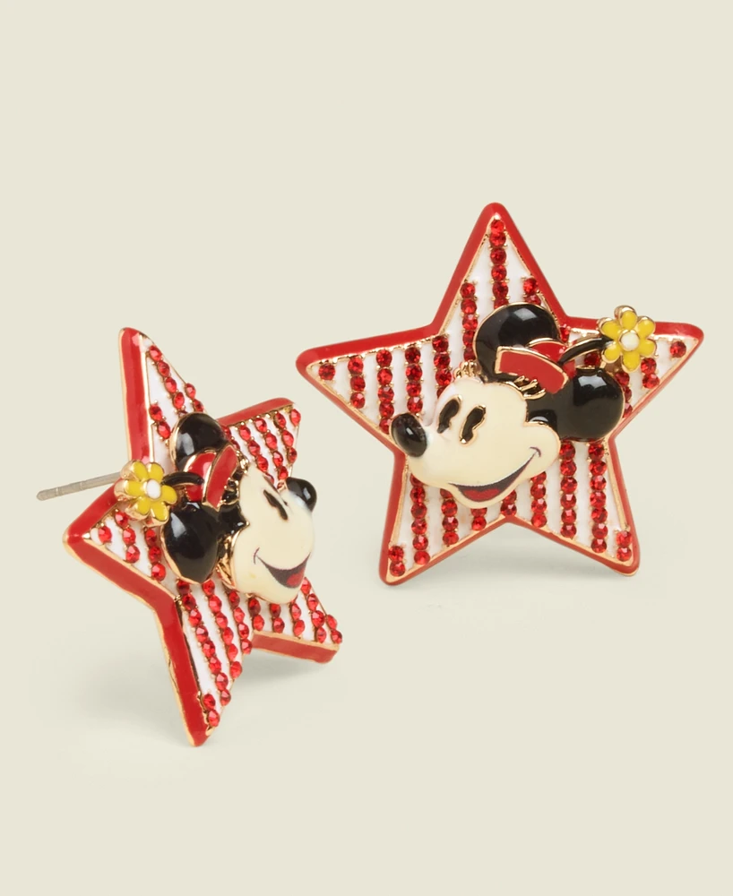 Disney | Macy's Minnie Mouse Star Stud Earrings, Created for Macy's