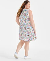 Style & Co Plus Sleeveless Printed Tank Dress