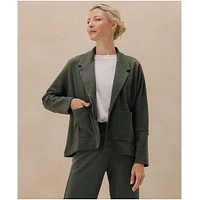 Pact Women's Organic Cotton Airplane Relaxed Blazer