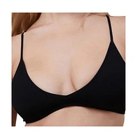 Cotton On Women's Seamless Triangle Padded Bralette