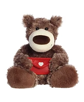 Aurora Medium Honey Bear with Envelope Valentine Heartwarming Plush Toy Brown 12"