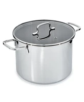 BergHOFF DiNA Helix Recycled 18/10 Stainless Steel 10.25" Stockpot 10.6qt., Glass Lid