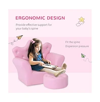 Slickblue Kids' Sofa Set with Footstool: Cozy and Stylish Furniture for Little Ones