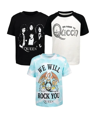 Queen Boys Rock Band 3 Pack T-Shirts to