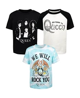 Queen Boys Rock Band 3 Pack T-Shirts to