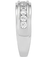 Grown With Love Men's Lab Grown Diamond Channel Band (1 ct. t.w.) Set in 10k White Gold