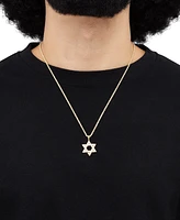 Grown With Love Men's Lab Grown Diamond Star of David 22" Pendant Necklace (1 ct. t.w.) in 10k Gold