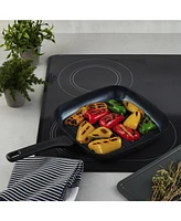 BergHOFF DiNA Helix Recycled Aluminum Nonstick Ceramic Grill Pan, 10.25"