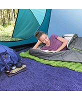 Bestway WanderLite Large Rectangular Sleeping Air Pad with Storage Bag, Green