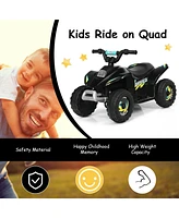 Gymax 6V Kids Electric Quad Atv 4 Wheels Ride On Toy Toddlers Forward & Reverse Red