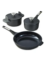 BergHOFF Leo Phantom 5pc Nonstick Ceramic Cookware Set, Recycled