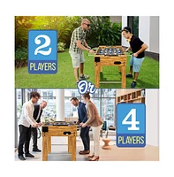 SereneLife 48" Competition Foosball Table for Home and Game Room with 2 Balls and 2 Cup Holders