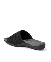 Dearfoams Womens Low Foam Slide Sandal