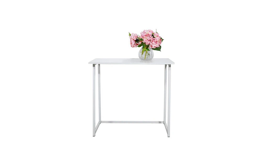 Slickblue Simple Collapsible Computer Desk for Space-Saving and Easy Storage