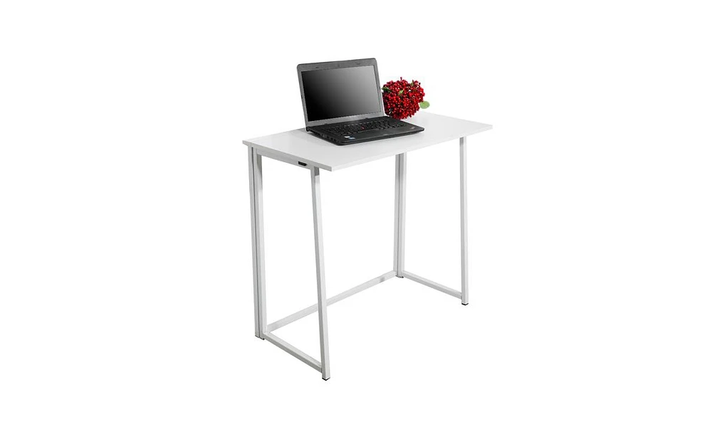 Slickblue Simple Collapsible Computer Desk for Space-Saving and Easy Storage