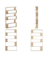 Famapy Wooden Grain 12-Shelves Standard Bookcase