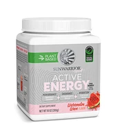 Sunwarrior Active Energy Pre-Workout Plus Hydration Powder, Watermelon Wave Flavor, 285g Tub