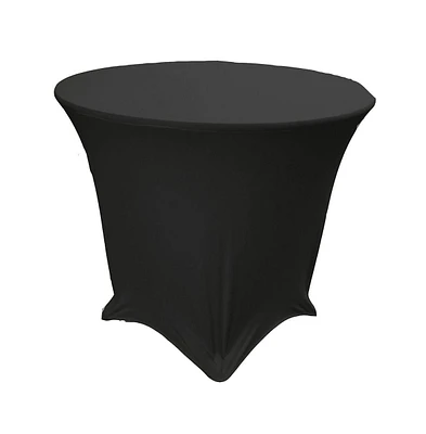 Slickblue Round Spandex Tablecloth, Fits 30-Inch by High Table