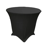 Slickblue Round Spandex Tablecloth, Fits 30-Inch by High Table