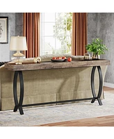 Tribesigns Console Foyer Table for Entryway: 70.87-Inch Narrow Long Entryway Entry Table, Farmhouse Sofa Table Behind Couch with Metal Legs, Entrance