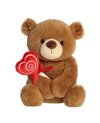 Aurora Medium Sweet Tooth Teddies Valentine Heartwarming Plush Toy Brown 11"