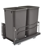 Rev-a-Shelf Double Pullout Trash Can 27 qt. with Soft-close, 53WC-1527SCDM-213