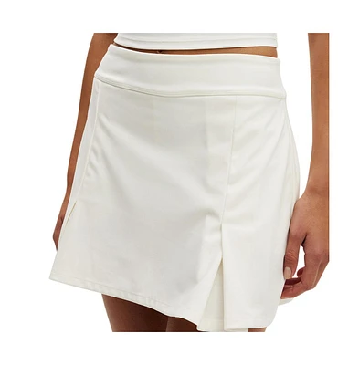 Cotton On Women's Ultra Soft Fitted Pleat Skirt