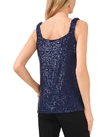 Vince Camuto Women's Sequin V-Neck Sleeveless Top